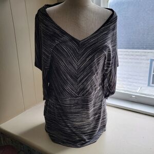 Black House White Market ,Navy striped shirt, Size M